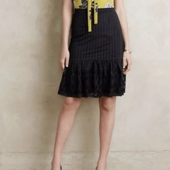 NWT Moulinette Soeurs Anthropologie Eyelet Ruffle Skirt size small - Picture 11 of 11